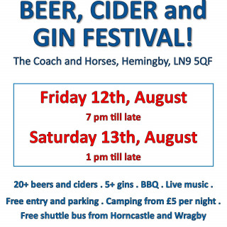 Coach and Horses Beer, Cider and Gin Festival